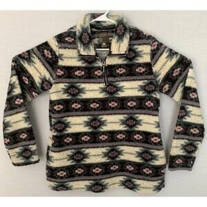 Roper Fleece Quarter Zip Western Size Medium P137